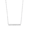 Rs Pure Ross-simons Diamond Bar Necklace In Sterling Silver In Multi