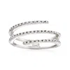 Rs Pure Ross-simons Diamond Bypass Ring In Sterling Silver In White