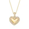 Rs Pure Ross-simons Diamond Heart Pendant Necklace In 14kt Yellow Gold In Gold
