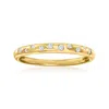 Rs Pure Ross-simons Diamond Spotted Ring In 14kt Yellow Gold In White