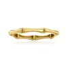 Rs Pure Ross-simons Italian 14kt Yellow Gold Bamboo Ring In Yellow