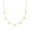 Rs Pure Ross-simons Italian 14kt Yellow Gold Multi-circle Necklace In Multi