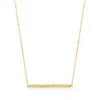 Rs Pure Ross-simons Italian 14kt Yellow Gold Twisted Bar Necklace In Multi