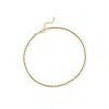 Rs Pure Ross-simons Italian 1.6mm 14kt Yellow Gold Rope Chain Anklet In Multi