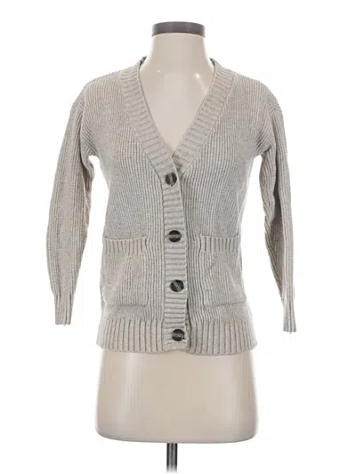 Pre-owned Rsq 3/4 Sleeve Top Gray Plunge Neckline Tops