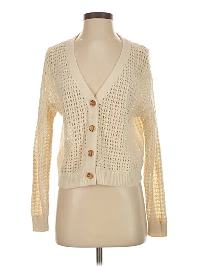 Pre-owned Rsq Cardigan Sweater In Ivory
