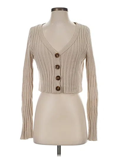 Pre-owned Rsq Cardigan Sweater In Tan