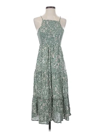 Pre-owned Rsq Casual Dress In Green
