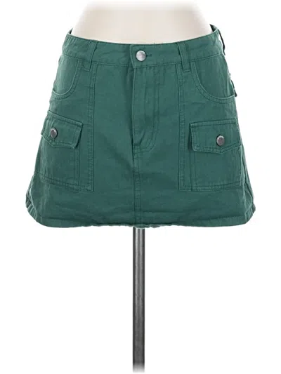 Pre-owned Rsq Casual Skirt In Green