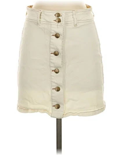 Pre-owned Rsq Casual Skirt In Ivory