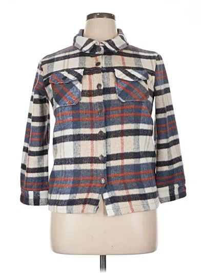 Pre-owned Rsq Coat In Blue