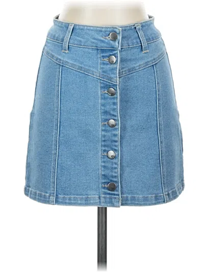 Pre-owned Rsq Denim Skirt In Blue