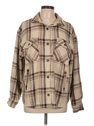 Pre-owned Rsq Jacket In Tan