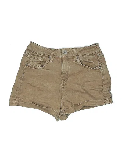 Pre-owned Rsq Khaki Shorts In Brown