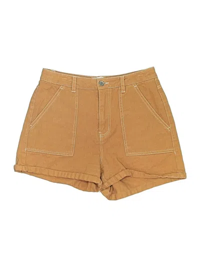 Pre-owned Rsq Khaki Shorts In Brown