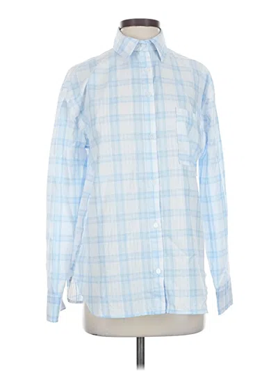 Pre-owned Rsq Long Sleeve Blouse In Blue