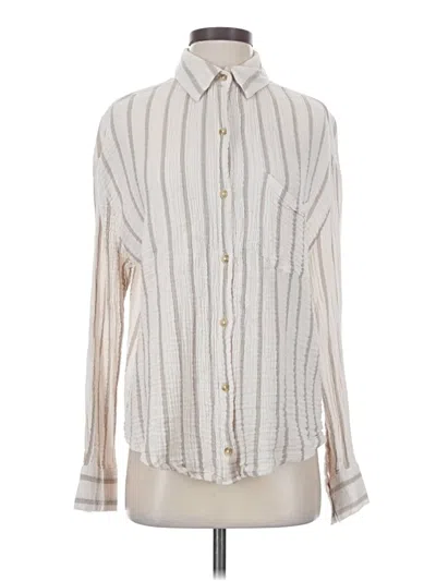 Pre-owned Rsq Long Sleeve Blouse In Ivory