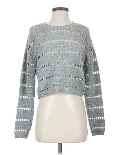Pre-owned Rsq Long Sleeve Top Gray Boatneck Tops