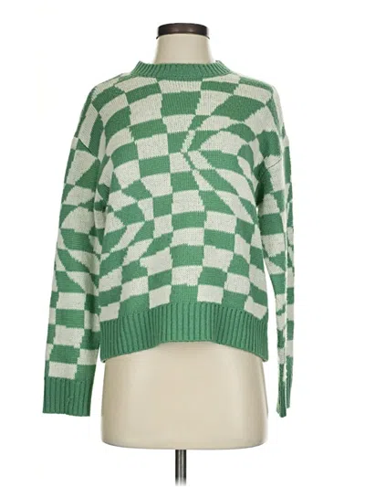 Pre-owned Rsq Long Sleeve Turtleneck In Green