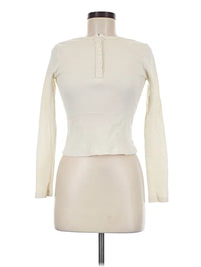 Pre-owned Rsq Long Sleeve Turtleneck In Ivory