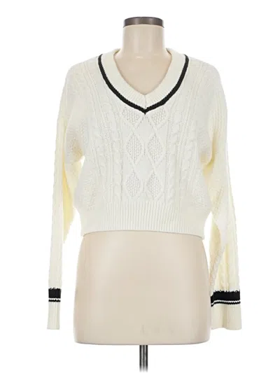 Pre-owned Rsq Pullover Sweater In Ivory