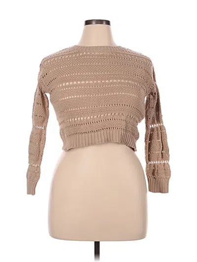 Pre-owned Rsq Pullover Sweater In Tan