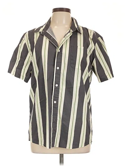 Pre-owned Rsq Short Sleeve Button Down Shirt In Gray