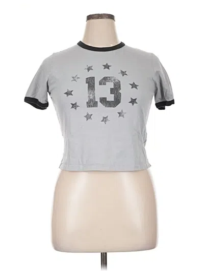 Pre-owned Rsq Short Sleeve T-shirt In Silver