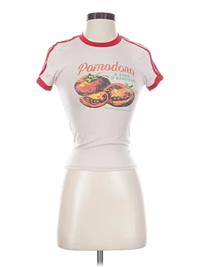 Pre-owned Rsq Short Sleeve T-shirt In Silver