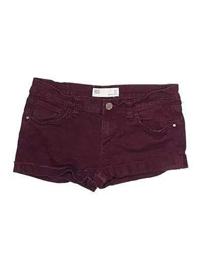 Pre-owned Rsq Shorts In Burgundy