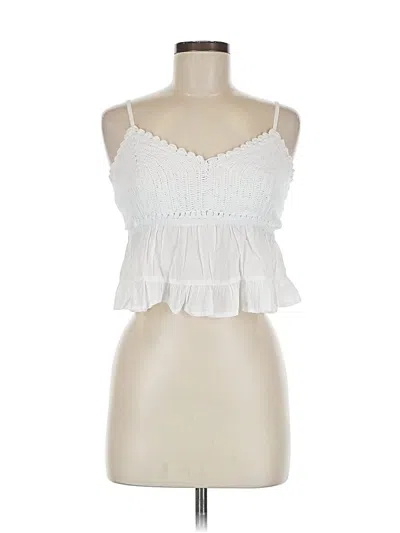 Pre-owned Rsq Sleeveless Blouse In White