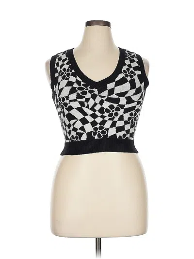 Pre-owned Rsq Sleeveless Top Black Scoop Neck Tops