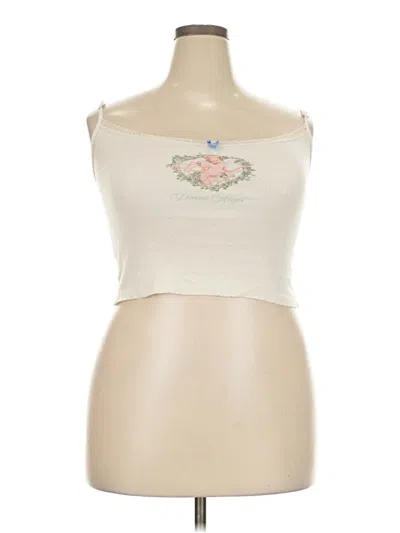 Pre-owned Rsq Sleeveless Top Ivory Sweetheart Neckline Tops