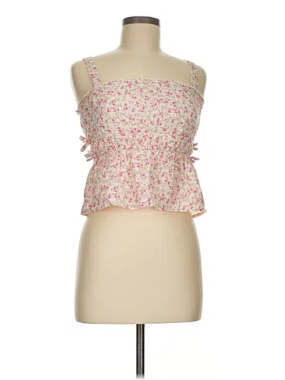 Pre-owned Rsq Sleeveless Top Pink Sweetheart Neckline Tops