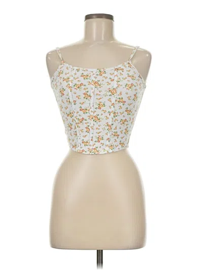 Pre-owned Rsq Sleeveless Top Yellow Sweetheart Neckline Tops