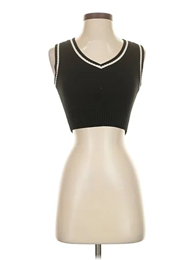 Pre-owned Rsq Sweater Vest In Black