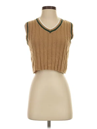 Pre-owned Rsq Sweater Vest In Tan