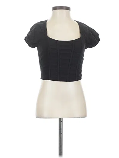 Pre-owned Rsq Tank Top Black Strapless Neckline Tops