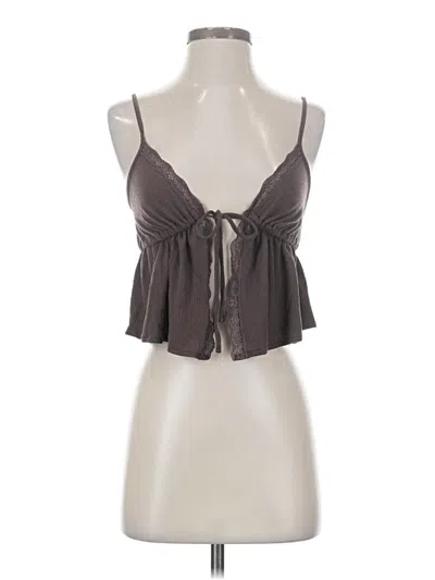 Pre-owned Rsq Tank Top Gray Halter Neckline Tops