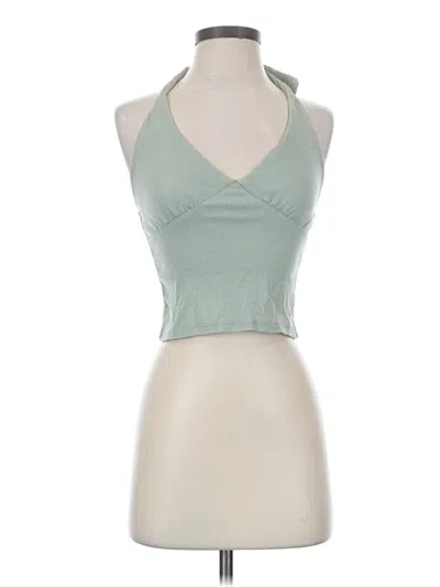 Pre-owned Rsq Tank Top Green Halter Neckline Tops