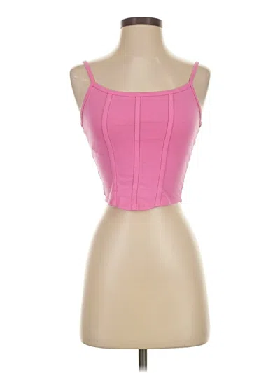 Pre-owned Rsq Tank Top Pink Strapless Neckline Tops