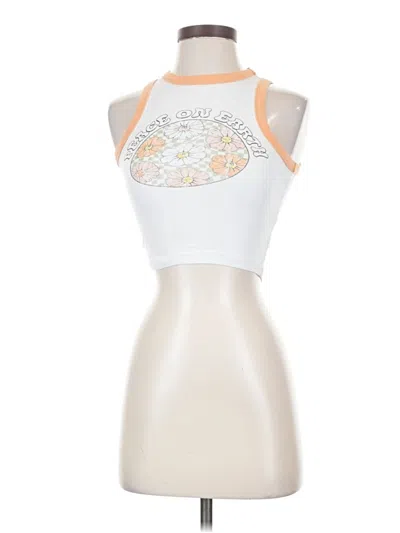 Pre-owned Rsq Tank Top White Halter Neckline Tops