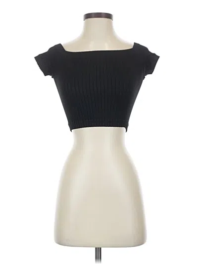 Pre-owned Rsq Tube Top Black Strapless Neckline Tops