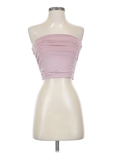Pre-owned Rsq Tube Top Pink Strapless Neckline Tops