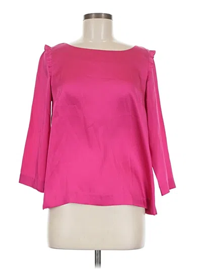 Pre-owned Rsvp By Talbots 3/4 Sleeve Top Pink Boatneck Tops