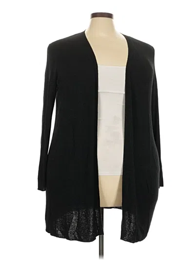 Pre-owned Rsvp By Talbots Cardigan Sweater In Black