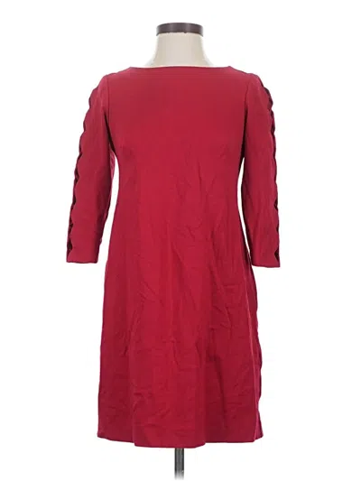 Pre-owned Rsvp By Talbots Casual Dress In Burgundy