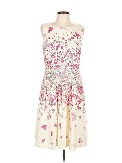 Pre-owned Rsvp By Talbots Cocktail Dress In White