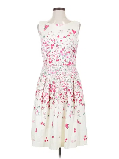 Pre-owned Rsvp By Talbots Cocktail Dress In White