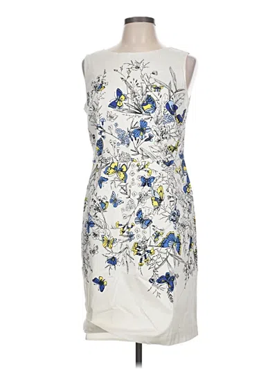 Pre-owned Rsvp By Talbots Cocktail Dress In White
